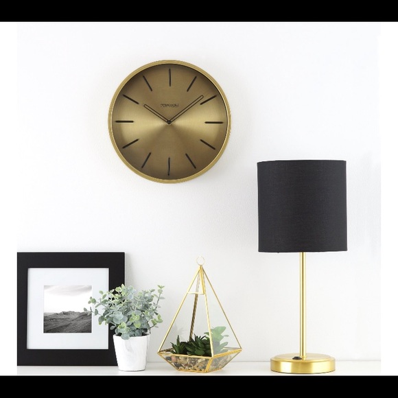 Better Homes & Gardens Modern Clock, Gold Finish - Picture 3 of 3